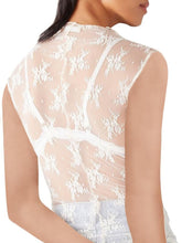 Load image into Gallery viewer, Lace Mock Neck Top