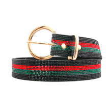 Cargar imagen en el visor de la galería, Stunning Stripe Black Belt - Bespoke Inspired