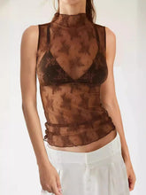 Load image into Gallery viewer, Lace Mock Neck Top
