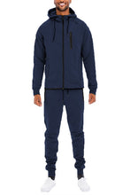 Cargar imagen en el visor de la galería, Mens Full Zip Sweat Pant Sweat Set