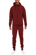 Cargar imagen en el visor de la galería, Mens Full Zip Sweat Pant Sweat Set