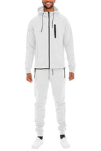 Cargar imagen en el visor de la galería, Mens Full Zip Sweat Pant Sweat Set