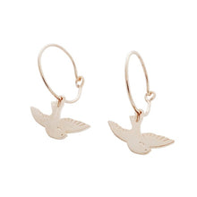 Load image into Gallery viewer, Magic Charm Dove Hoops