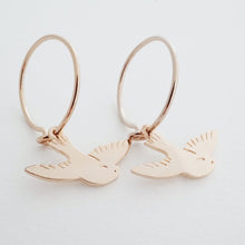 Load image into Gallery viewer, Magic Charm Dove Hoops