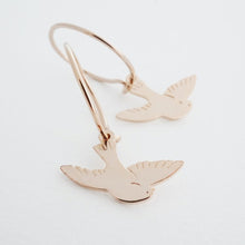 Load image into Gallery viewer, Magic Charm Dove Hoops