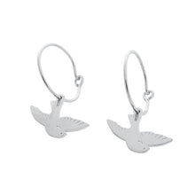 Load image into Gallery viewer, Magic Charm Dove Hoops
