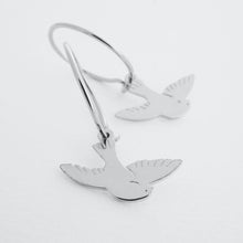 Load image into Gallery viewer, Magic Charm Dove Hoops