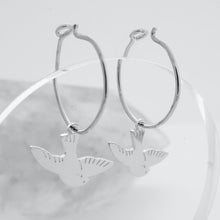 Load image into Gallery viewer, Magic Charm Dove Hoops