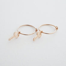 Load image into Gallery viewer, Magic Charm Key Hoops