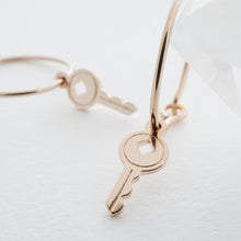 Load image into Gallery viewer, Magic Charm Key Hoops