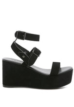 Cargar imagen en el visor de la galería, RAG&CO PORTIA LEATHER WEDGE SANDAL