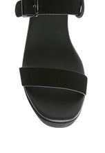 Cargar imagen en el visor de la galería, RAG&CO PORTIA LEATHER WEDGE SANDAL