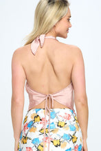Load image into Gallery viewer, Satin Cowl Neck Backless Top
