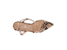Cargar imagen en el visor de la galería, CHERRY TART Snake Print Spool Heel Sandals
