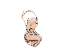Cargar imagen en el visor de la galería, CHERRY TART Snake Print Spool Heel Sandals