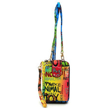 Load image into Gallery viewer, Graffiti Cell Phone case Crossbody Wallet Wristlet