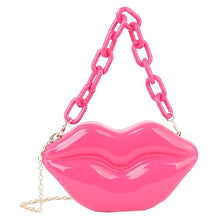 Load image into Gallery viewer, Acrylic Hard Case Lips Clutch Crossbody Bag