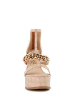 Cargar imagen en el visor de la galería, BONITA METAL CHAIN ZIP UP SANDAL