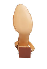 Cargar imagen en el visor de la galería, GONE GURL CHAIN DETAIL TIE UP BLOCK HEELS