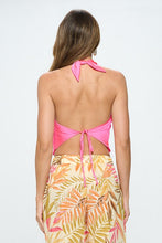 Load image into Gallery viewer, Satin Cowl Neck Backless Top