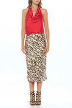 Load image into Gallery viewer, Made in USA Satin Cowl Neck Backless Top.