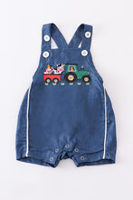 Cargar imagen en el visor de la galería, Blue farm applique tractor applique denim jonjon