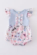 Cargar imagen en el visor de la galería, Blue ruffle buttons girl baby bubble