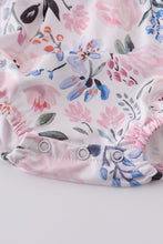 Cargar imagen en el visor de la galería, Blue ruffle buttons girl baby bubble