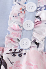 Cargar imagen en el visor de la galería, Blue ruffle buttons girl baby bubble