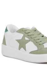 Load image into Gallery viewer, Perry Glitter Detail Star Sneakers