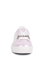 Cargar imagen en el visor de la galería, Nemo Contrasting Metallic Faux Leather Sneakers