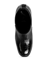 Load image into Gallery viewer, Foxy Faux Leather Croc Chelsea Boots