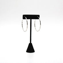 Load image into Gallery viewer, BAMBOO SHAPED HOOP EARRINGS