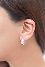 Load image into Gallery viewer, Tapered Baguette Hoop Earrings