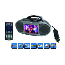 Load image into Gallery viewer, Naxa 7 Inch Bluetooth DVD Boombox