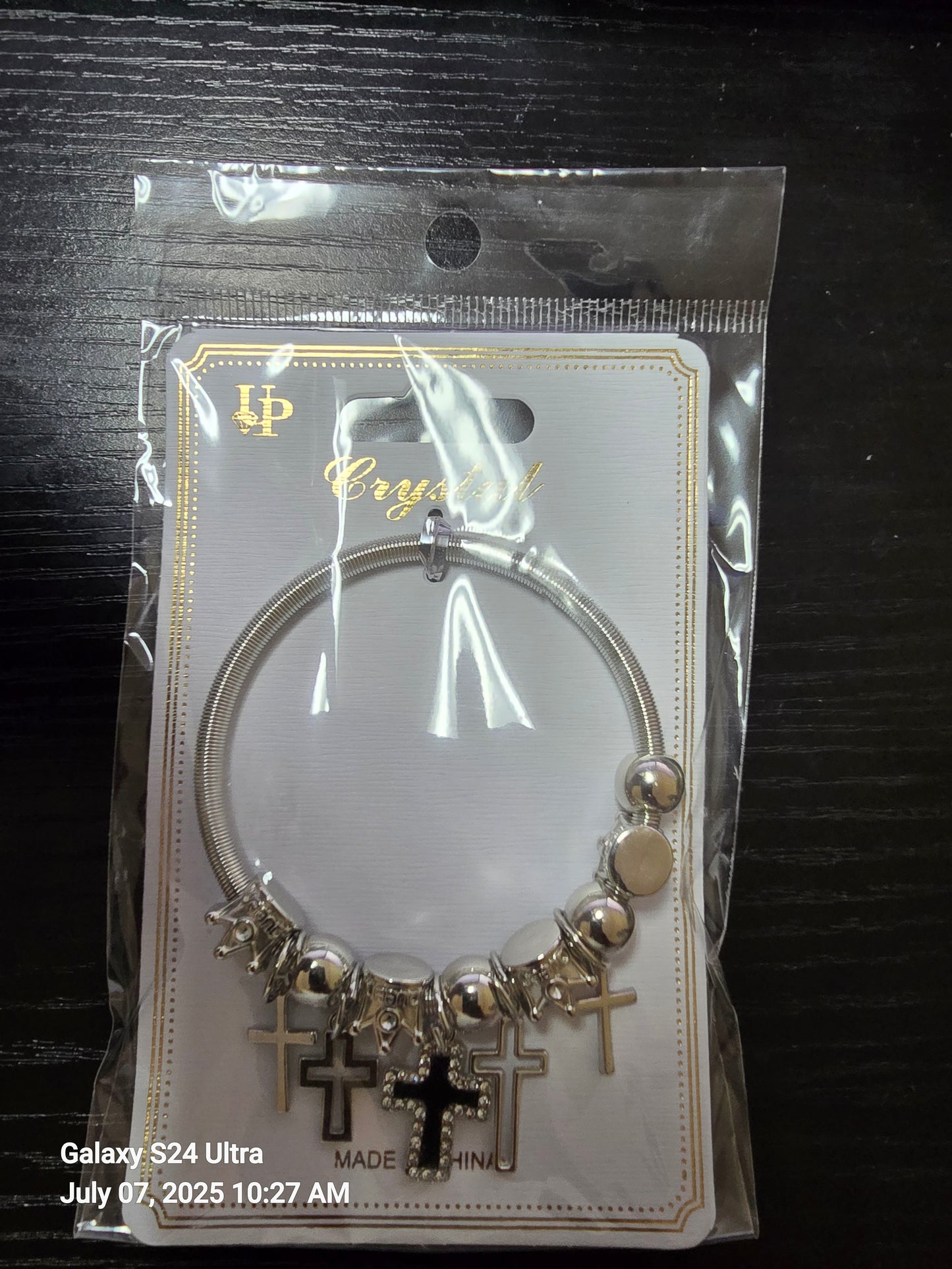 C1 - Silver Cross Bracelet