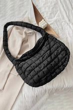 Load image into Gallery viewer, Beige Quilted Zipper Large Jennie  Shoulder Bag
