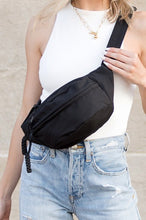 Load image into Gallery viewer, Marisa Nylon Crescent Sling Belt Bum Fanny Bag