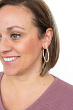 Load image into Gallery viewer, Cameron Hoops - Peachy Pink