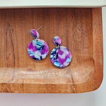 Load image into Gallery viewer, Addy Earrings - Purple Party