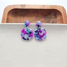 Load image into Gallery viewer, Addy Earrings - Purple Party