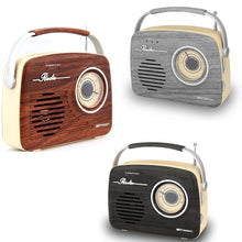 Load image into Gallery viewer, Emerson Portable Retro Radio with Battery