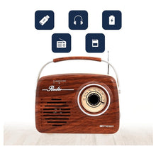 Load image into Gallery viewer, Emerson Portable Retro Radio with Battery
