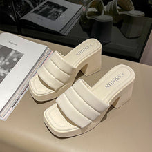 Cargar imagen en el visor de la galería, Open Toe Block Heel Sandals