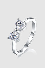 Load image into Gallery viewer, 1 Carat Moissanite 925 Sterling Silver Bow Ring