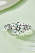 Load image into Gallery viewer, 2 Carat Moissanite 925 Sterling Silver Ring