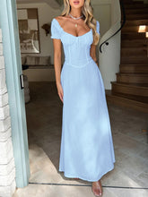 Load image into Gallery viewer, Devine Sweetheart Neck Short Sleeve Maxi Dress