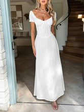 Load image into Gallery viewer, Devine Sweetheart Neck Short Sleeve Maxi Dress