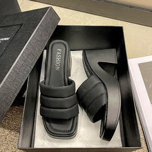 Cargar imagen en el visor de la galería, Open Toe Block Heel Sandals