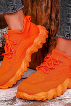 Load image into Gallery viewer, Mesh Lace-Up Round Toe Athletic